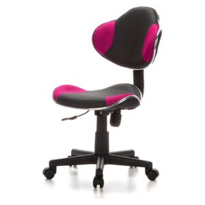 HjhOFFICE Dětská židle KIDDY GTI-2 (šedá/pink)