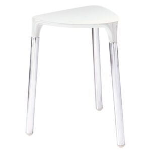 SAPHO YANNIS koupelnová stolička 37x43,5x32,3 cm, bílá ( 217202 )