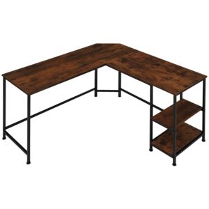 Tectake 404231 psací stůl hamilton - industrial tmavé dřevo