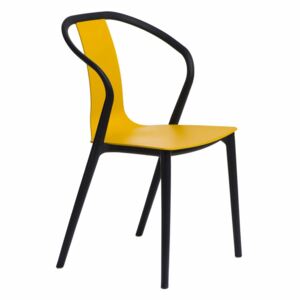 D2.DESIGN židle Bella černo-žlutá