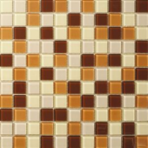 Mosaic Mozaika skleněná hnědožlutá 298x298mm, MSN204