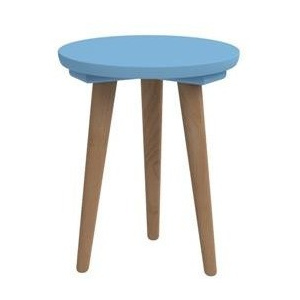 Konferenční stolek Bergen - malý (modrá deska/dub nohy)