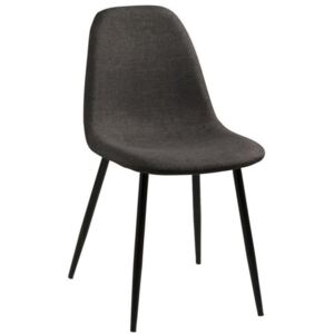 Jídelní židle Wanda, tmavě šedá/černá