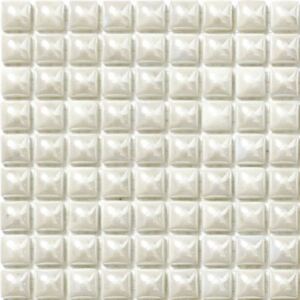 Mozaika bílá perleťová skleněná 30x30 cm, MSP201