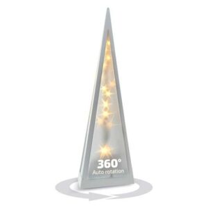 Solight LED vánoční pyramida, otáčecí, 3D efekt světla, 45cm, 230V, teplá bílá Solight 1V44 1V44