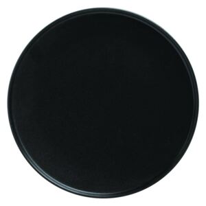 Porcelánový mělký talíř s vyšším okrajem CAVIAR 26,5 cm černý - Maxwell&Williams