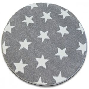 Kusový koberec Stars šedý kruh, Velikosti 100cm