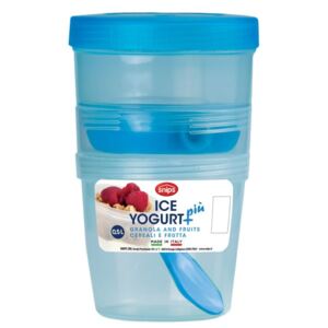 Snips Chladící box na jogurt, müsli a ovoce 0,5l modrý