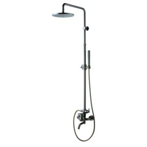 Designová sprcha Sole s hrdlem olejem gumovaný bronz