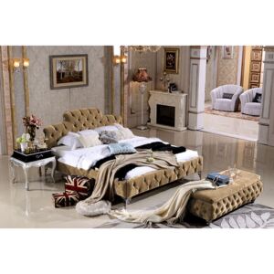 Luxusní sametová postel Gold
