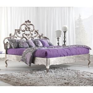 Retro zámecká postel Silver Leaf 180cm