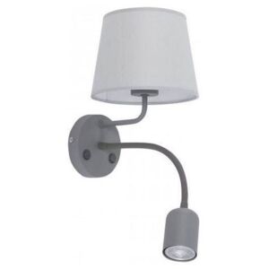 Nástěnná LED lampa s vypínačem GRAY, šedé Tlg MONICA 10024292