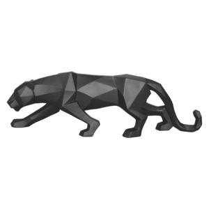 Soška Panter Panther 48 cm Origami Present Time (Barva- matná černá)