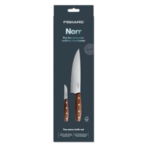 Nohelgarden Set nožů FISKARS NORR 2 ks - kuchařský + snídaňový 1016471