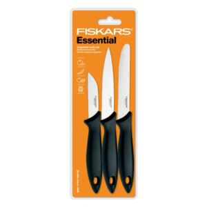 Nohelgarden Set nožů FISKARS ESSENTIAL na zeleninu 3ks 1023785