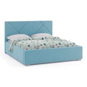 Čalouněná postel ANTIGO 140x200 cm Modrá