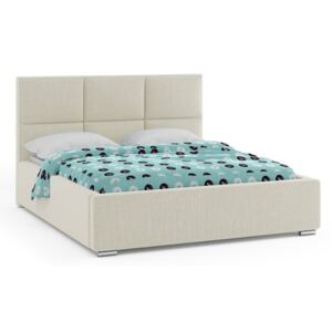 Čalouněná postel NOVATIC 140x200 cm Béžová