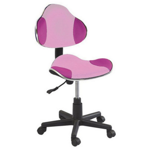 Kancelářská židle PORT, 80-92x48x41x38-50, růžová