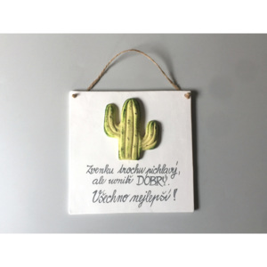 Cedulka dárková Kaktus