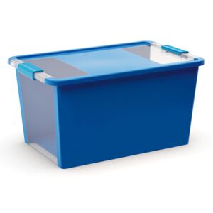 KIS Plastový úložný box Bi Box s víkem L 40 l Modrá
