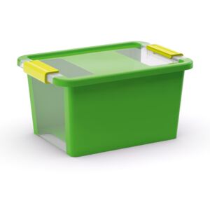 KIS Plastový úložný box Bi Box s víkem S 11 l Zelená