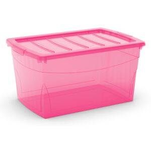 KIS Plastový úložný box Omni Box s víkem L 50 l Modrá