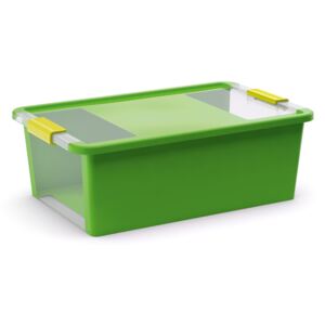 KIS Plastový úložný box Bi Box s víkem M 26 l Zelená