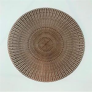 Vinylové dekorativní prostírání na stůl Deco růžově zlaté 41 cm, IMPOL TRADE