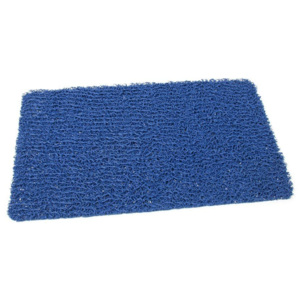 FLOMAT Modrá protiskluzová sprchová obdélníková rohož Spaghetti - 59,5 x 35 x 1,2 cm