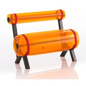 Moderní lavička Ziba Barva: Oranžová