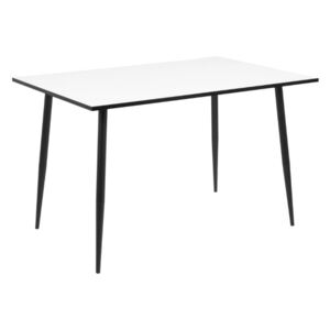 Scandi Černo-bílý jídelní stůl Wanda 120 cm