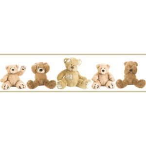 Dětská samolepící bordura 102711, Teddy Bears, Kids Home 5, Graham Brown, rozměry 0,16 x 5 m