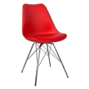 Jídelní židle Luton Retro červená