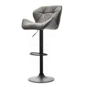 Designová barová židle PIKO šedá-černá