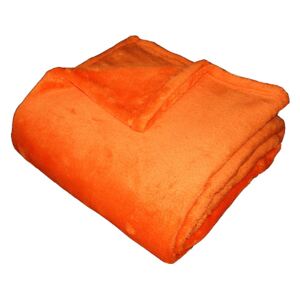 Dadka Super soft deka oranžová 150x200