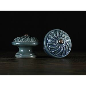 Keramika Vanya Úchytka velká - modrá - VĚTRNÍK