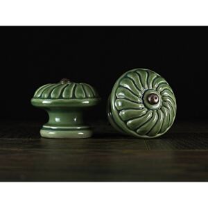 Keramika Vanya Úchytka velká - zelená - ROZETA