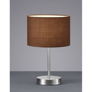 Trio Leuchten 501100114 HOTEL brown - Moderní stolní lampa 1 x E14, 32cm
