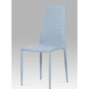 Autronic - Jídelní židle stohovatelná, látka modrá - DCL-423 BLUE2