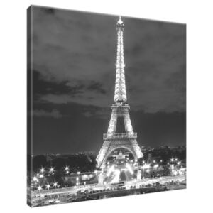 Obraz na plátně Eiffelova věž černo-bílá 30x30cm 518A_1AI
