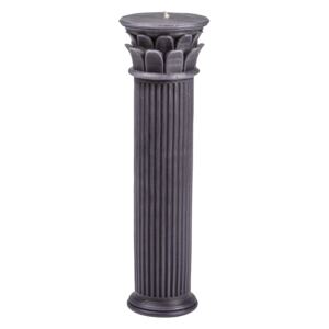 Dekorativní svíčka tmavě šedá Hestia Column Doiy