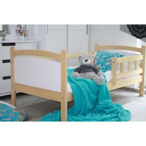 Dětská postel BENIO - borovice/bílá