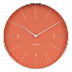 Nástěnné hodiny Percy, 27,5 cm, oranžová