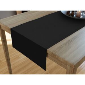 Goldea dekorační běhoun na stůl loneta - černý 20x160 cm