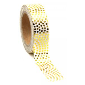 Metalická páska “Zlaté puntíky“