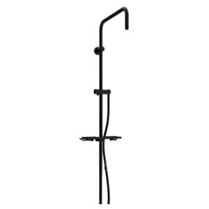 MEXEN - Sprchová souprava T, hladká hadice 150cm, mýdlenka, černé 79393-70