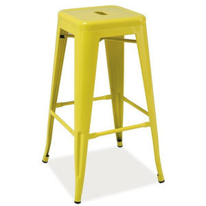 Barová židle SHORT, 76x31x31, žlutá