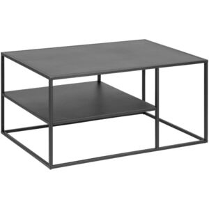 SCANDI Černý kovový konferenční stolek Renna II. 90x60 cm