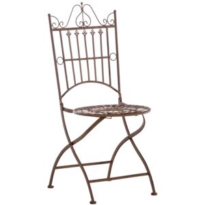 Kovová židle Sadao Barva Hnědá antik