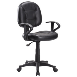 Kancelářská židle PLUGIN, 84-96x57x44x43-55, černá